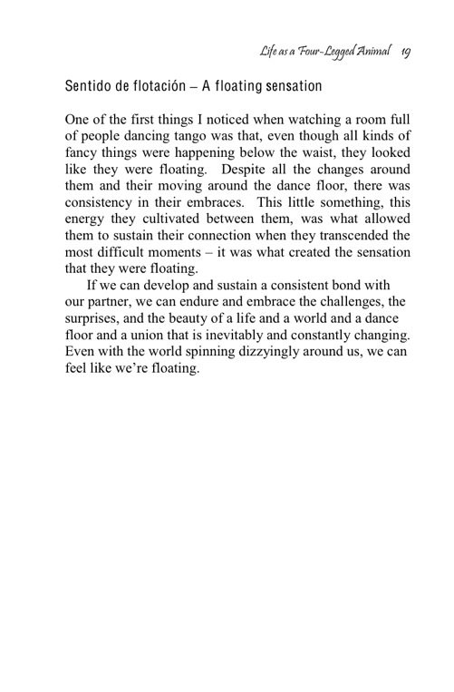 A Floating Sensation