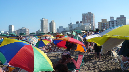 Parisols on the Beach