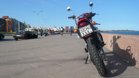 Motorcycle on the Coast